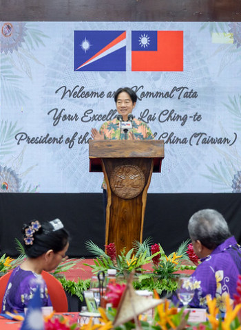 賴清德總統出席馬紹爾群島海妮總統國宴 推動臺馬合作深化