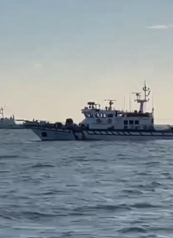 中國海警船再擾金門海域 海巡署派艇對應強勢驅離