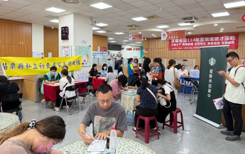 苗栗地區10/15徵才 釋出700職缺 面試還能抽好禮