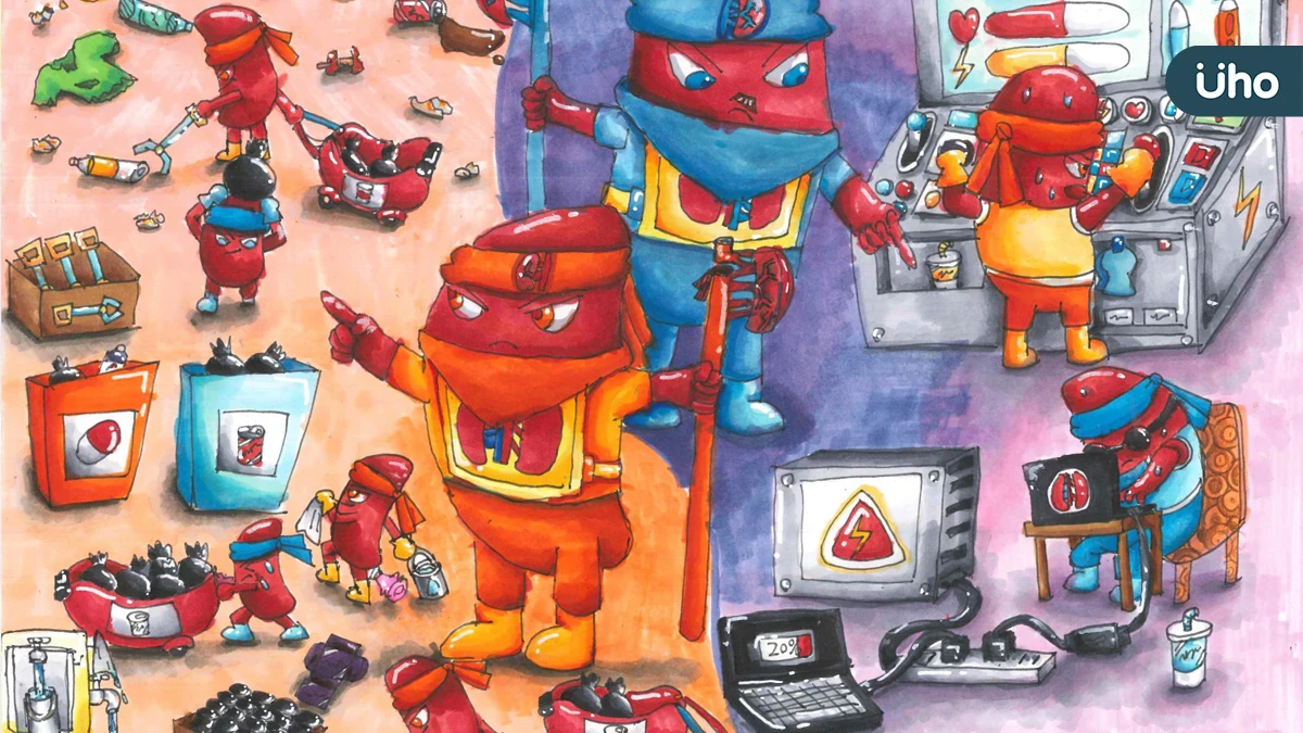 腎臟病防治基金會兒童創意繪畫比賽 學童創作點亮健康意識