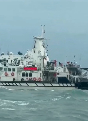 中國海警編隊配合解放軍聯合演訓 海巡署協同國防部全程掌握嚴密應處