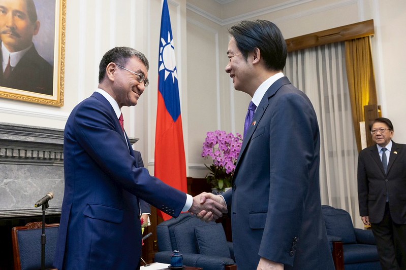賴清德總統接見日本前外務大臣河野太郎眾議員　深化臺日經貿合作夥伴關係　推動EPA與CPTPP共促全球產業發展