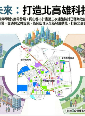 內政部審議通過岡山都市計畫第三次通盤檢討 高雄市府打造岡山為北高科技副都心