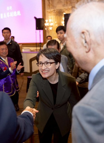 蕭美琴副總統出席新北市進出口商業同業公會就職暨年終餐會　強調公私協力推動產業升級轉型、全面強化臺灣競爭力與經濟韌性