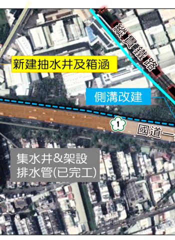 高速二街排水工程預定年底完工 改善中正路涵洞淹水問題