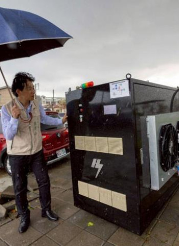 氫能支援臺南災區供電 賴清德總統稱許臺南市府應變作為