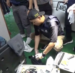 海巡署、警方冒雨執行突擊、查獲槍毒違禁物品　攻堅行動瓦解高雄工寮犯罪據點