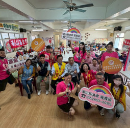 華山基金會嘉義東石天使站感恩聖仁基金會續力支持　風雨生信心 為愛向前行