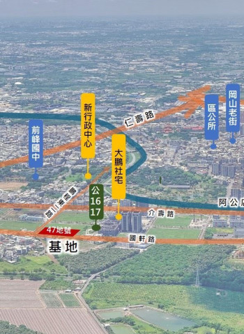 高雄市府推岡山87期第二波公辦都更　再添400戶打造宜居生活圈