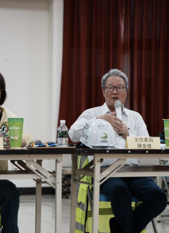 行政院動員全國防汛整備　公共工程委員會主委陳金德視察學甲M幹線工程進度