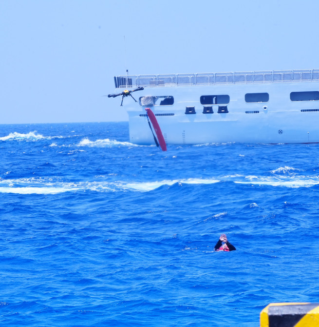 海委會主委管碧玲親赴南沙主持「南援九號」演練　太平島強化南海人道救援量能