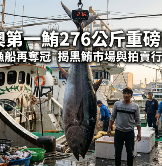 蘇澳第一鮪重磅出爐276公斤　全昌隆168號再奪冠　揭黑鮪市場與拍賣行情變化