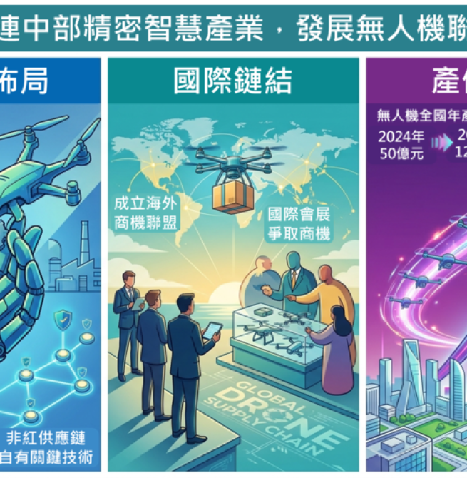 國發會串連中部精密智慧產業　輔導企業轉型發展無人機聯盟　打造非紅供應鏈與智慧製造核心聚落