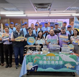 海洋共護成果再現！臺南安平蚵棚海域白海豚現蹤　漁民巡護與永續放流展現生態復育新里程