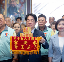賴清德總統參拜台中市水安宮　強調強化國防、經濟成長與社福政策並提升人民福祉