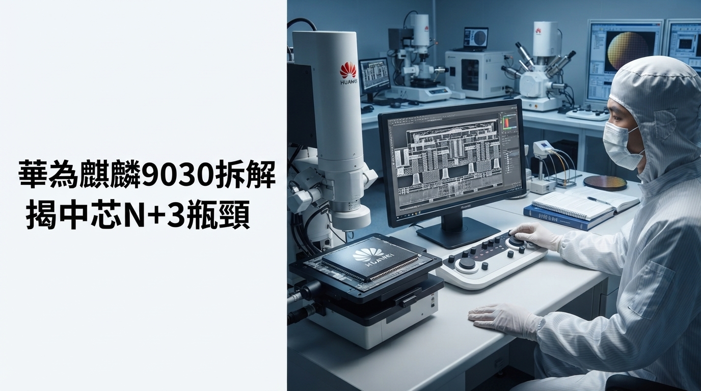 華為麒麟9030 Pro遭拆解！TechInsights揭中芯N+3製程限制，中國先進晶片卡在哪裡？