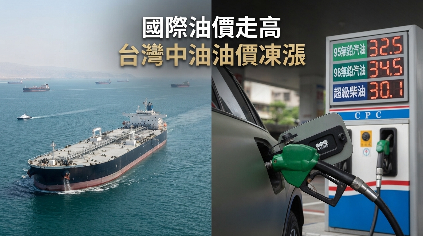 荷莫茲海峽油輪遇襲推升油價　台灣中油宣布8月17日起汽柴油價格續凍
