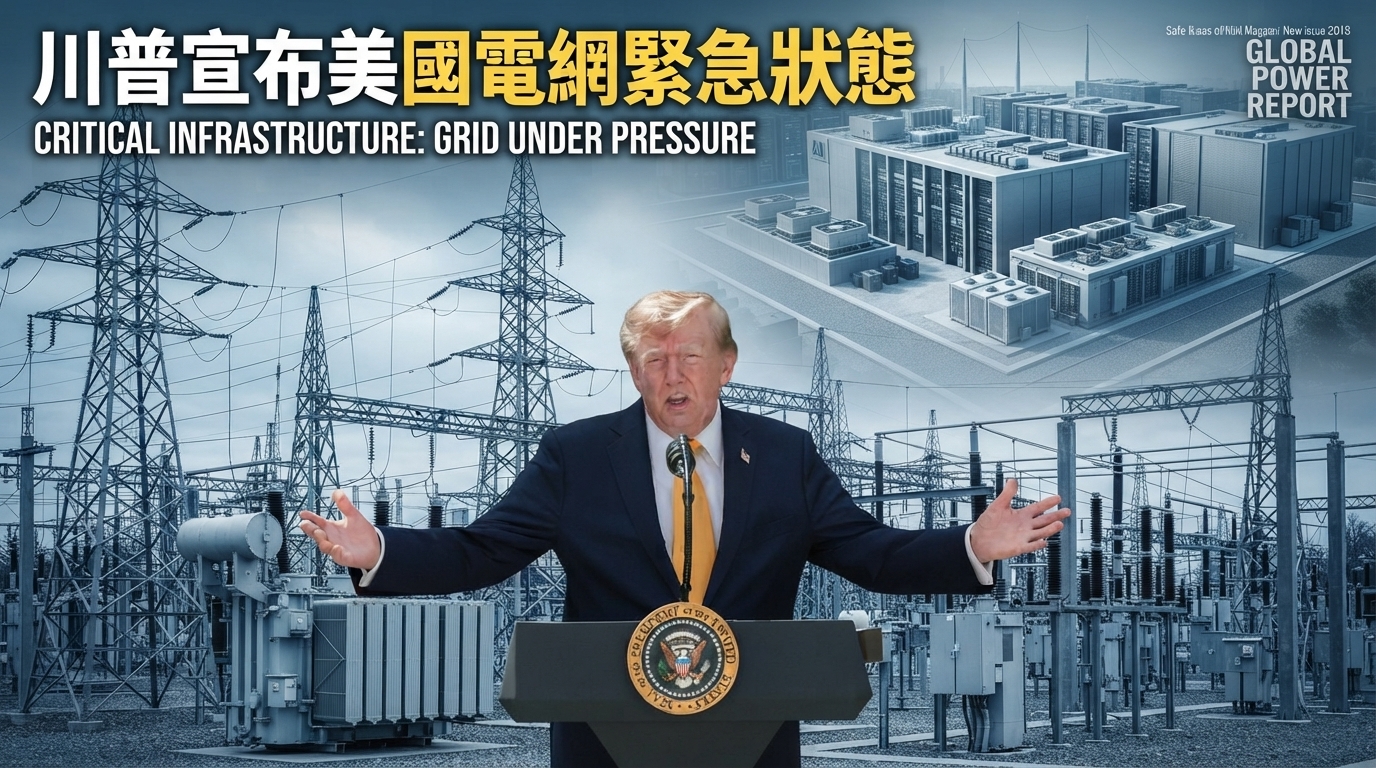 川普宣布美國電網進入緊急狀態　限制外國設備進口，AI用電與國安成核心