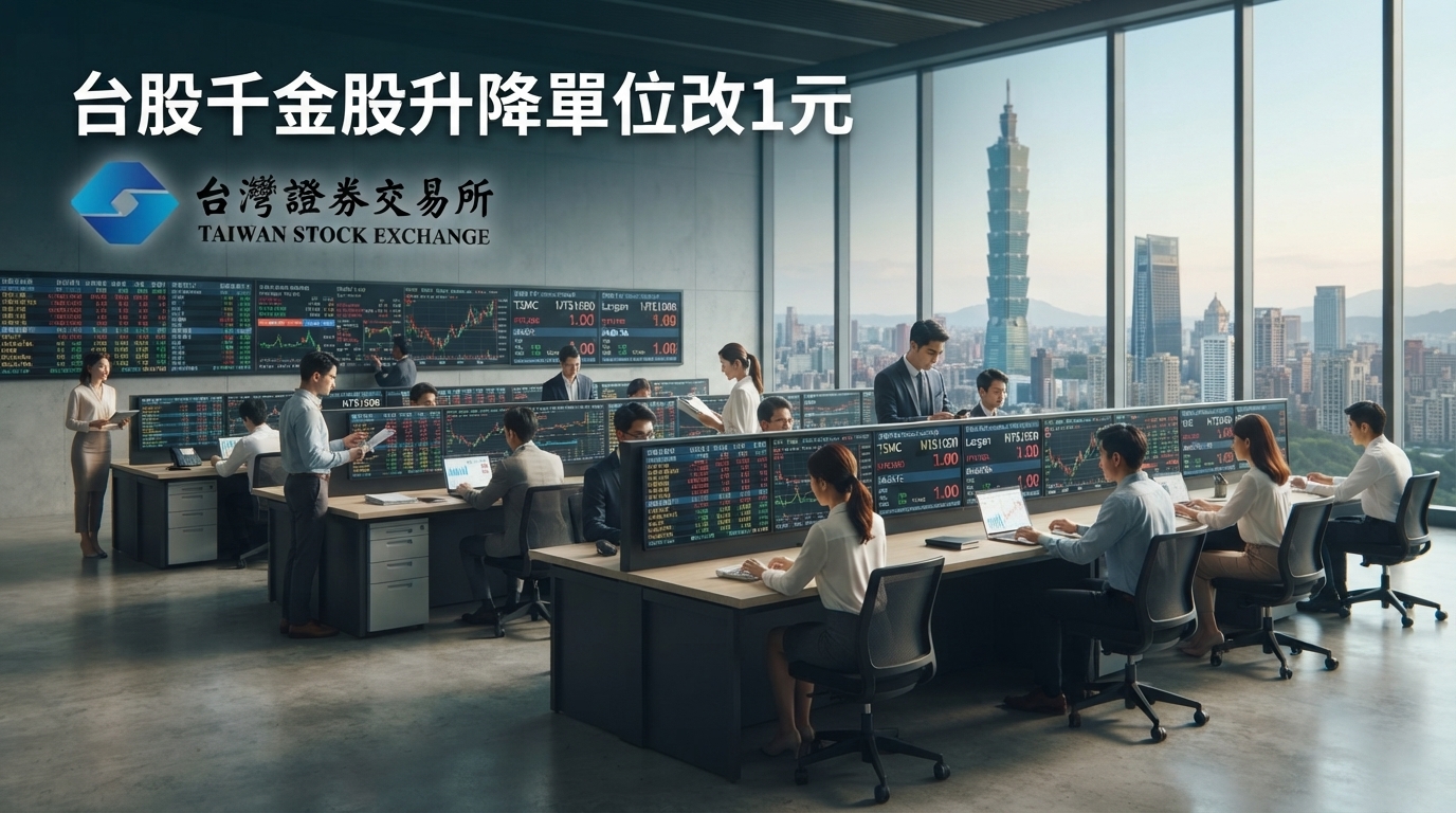 台股交易制度改革拍板！證交所千金股升降單位5元改1元　台北最快2027年7月上路