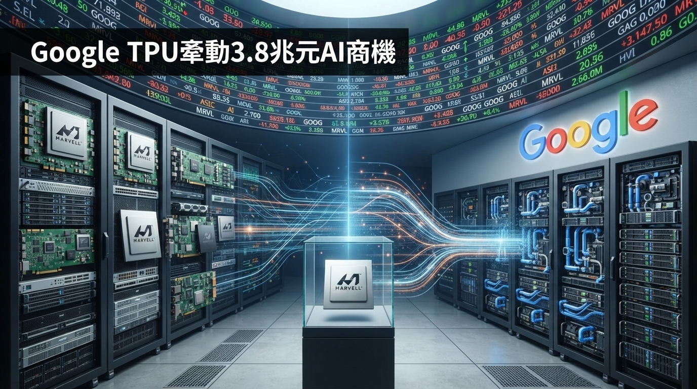 Marvell牽手Google TPU解鎖3.8兆元潛在商機！股權換訂單機制曝光，瑞銀上調目標價至310美元