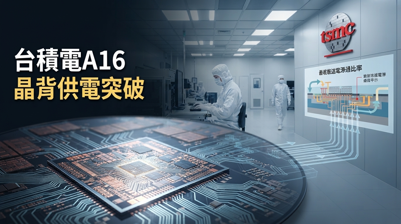 台積電A16製程突破晶背供電技術　超車英特爾搶攻AI晶片新戰場