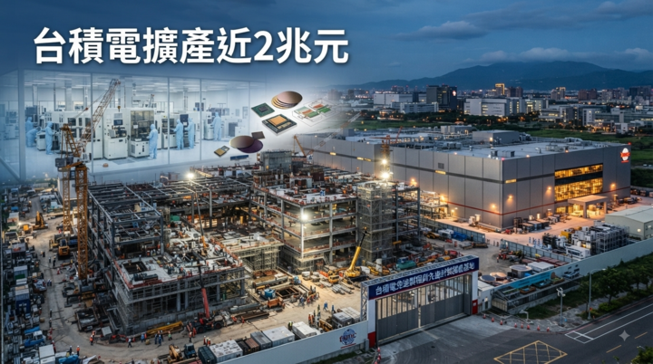 台積電擴產再加碼！2026年資本預算607億美元逼近2兆元　13座先進廠帶動台灣廠務供應鏈