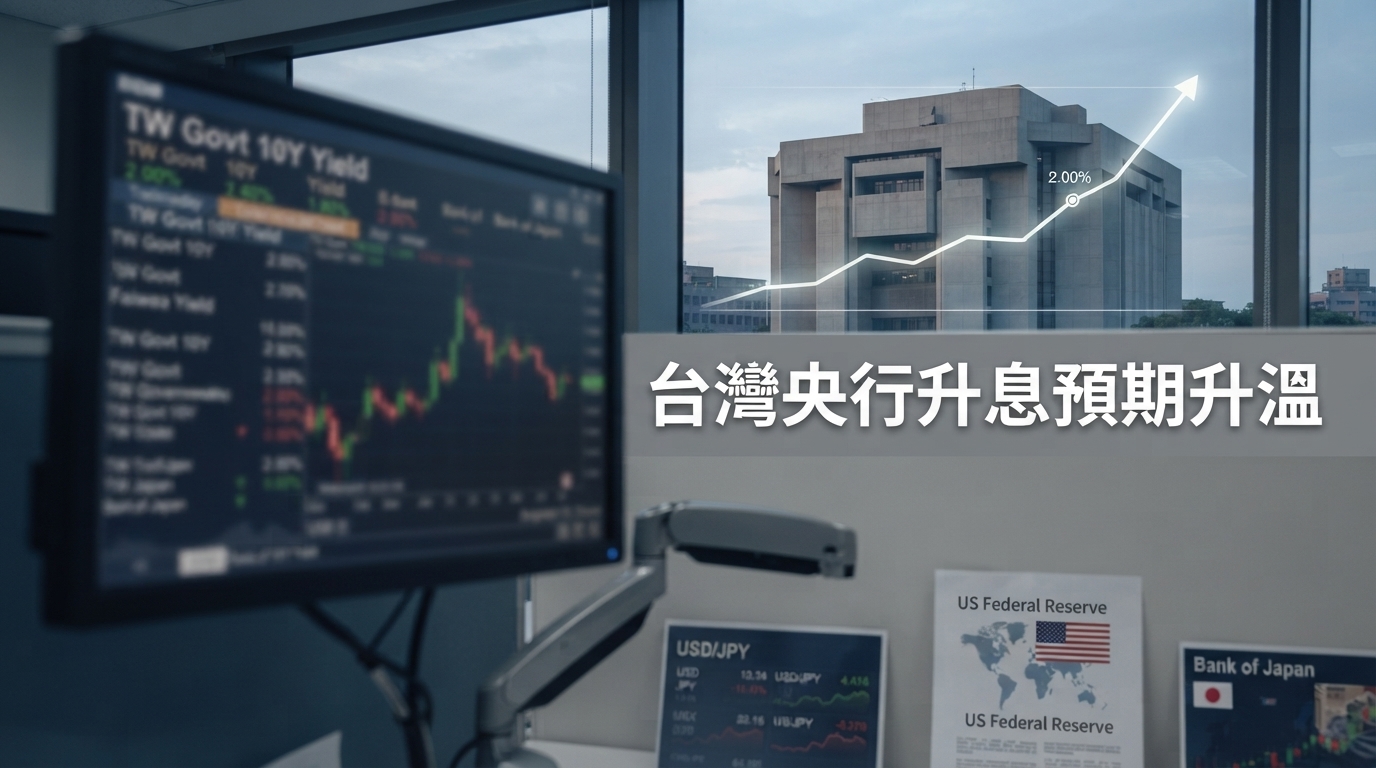 台灣央行9月升息機率升溫？彭博估10年期公債殖利率下半年逼近2%