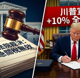 美國最高法院裁定緊急關稅逾權　行政院密切關注美方動向、強調維護國家與產業最大利益，川普宣布加碼10%關稅並將於3天後生效