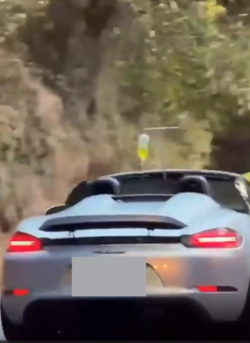 敞篷保時捷掛點滴上路引熱議　行車安全與醫療風險成焦點