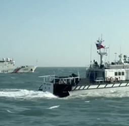 中國海警四艘船侵擾金門海域　海巡署頂惡劣海象全數驅離　守護國家主權