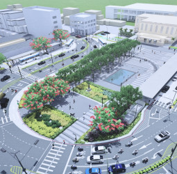 「台南火車站站前轉乘、人行環境及公共運輸改善工程」動土 預計明年底完工