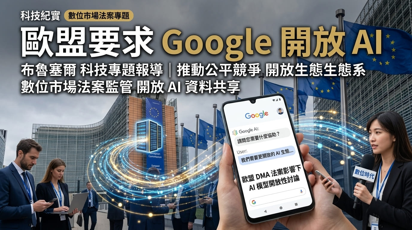 歐盟出手管Google！Android AI功能全面開放　搜尋數據也將共享第三方