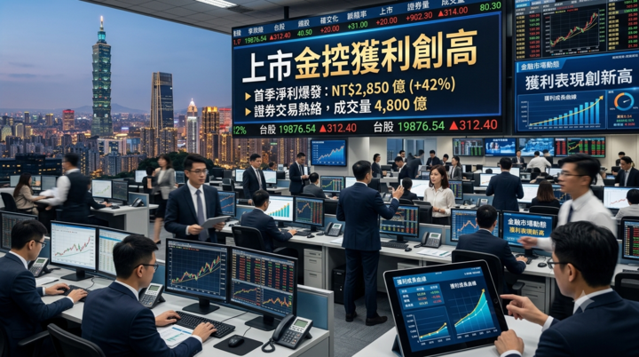 上市金控上半年大賺3,435億元　國泰金EPS 4.95元暫居獲利王　銀行、壽險、證券全面成長