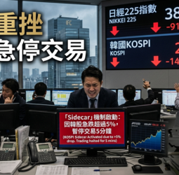 亞股重挫引爆市場警戒　日股急跌韓股啟動Sidecar機制