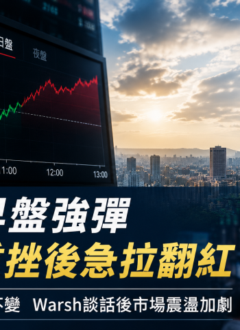 Fed維持利率不變、Warsh未釋明確指引　台股早盤震盪逾1,500點後強彈