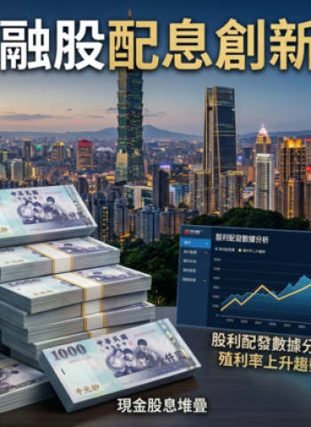 2026臺灣金融股配息創新高3,422億元 中信金殖利率稱冠 富邦金全現金策略成市場焦點