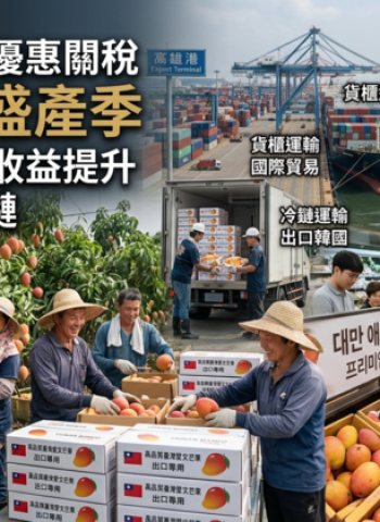 韓國延長香蕉鳳梨芒果優惠關稅至8月15日　農業部感謝各界爭取助攻臺灣水果外銷韓國市場