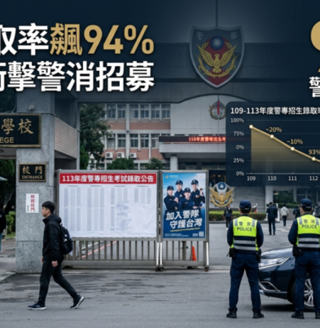 警專錄取率飆94％創招生警訊　少子化衝擊警消體系引發人才斷層憂慮
