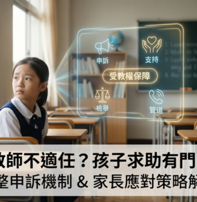 孩子遇到不適任教師怎麼辦？完整檢舉機制、申訴管道與家長應對策略全解析