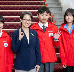 蕭美琴副總統接見第26屆台新青少年志工菁英獎得主　肯定創意與行動力展現臺灣良善力量