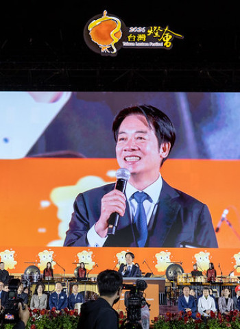 賴清德總統出席「2026台灣燈會在嘉義」開燈典禮　邀請國人共賞燈會、以璀璨花燈點亮希望