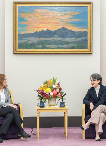 蕭美琴副總統接見德國馬歇爾基金會訪團　強調以韌性為核心深化臺美歐民主夥伴合作關係