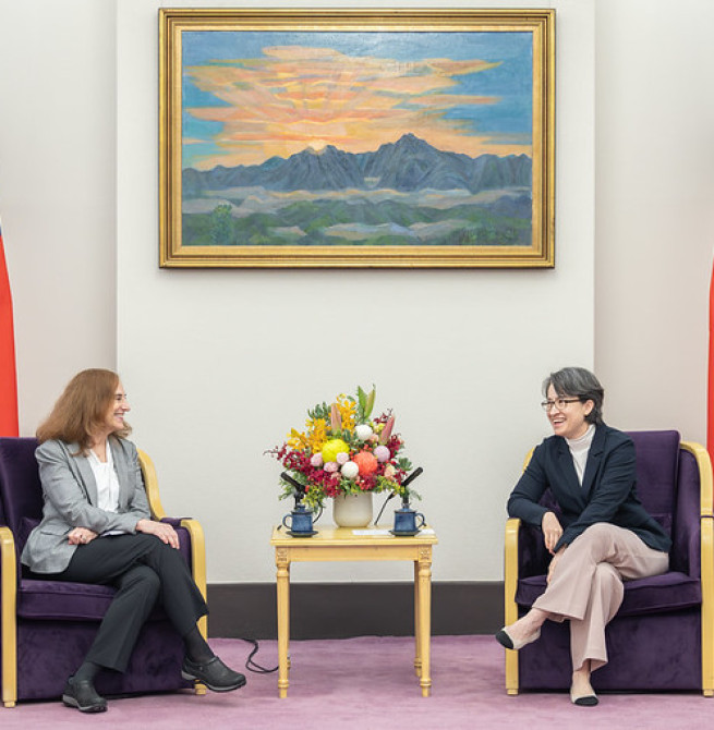 蕭美琴副總統接見德國馬歇爾基金會訪團　強調以韌性為核心深化臺美歐民主夥伴合作關係