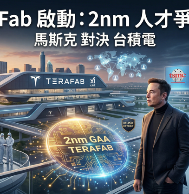 馬斯克啟動TeraFab晶圓廠計畫　全球搶挖半導體人才直攻2奈米製程對決台積電與三星