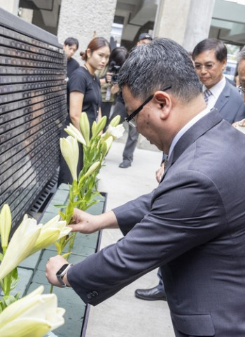 出席「519白色恐怖記憶日」典禮　林明昕政委：銘記歷史傷痛　感謝前輩守護民主火種
