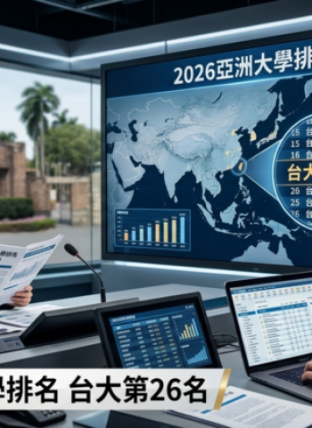 2026亞洲大學排名出爐 臺灣6校擠進百強 台大第26名穩居全台第一