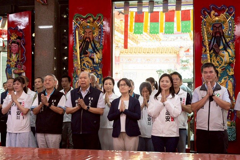 蕭美琴赴苗栗天后宮參拜祈福　祈願臺灣風調雨順國泰民安