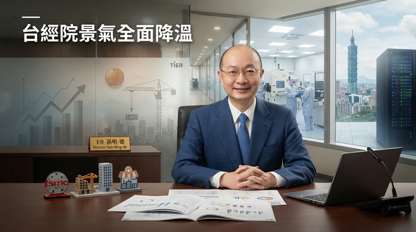 台經院8月景氣測驗點全面走弱　製造、服務、營建同步下滑　AI需求仍是台灣景氣關鍵