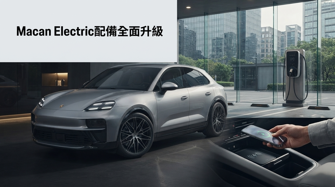 保時捷Macan Electric 2027年式台灣配備升級　22kW充電、25W無線充電與精選套件登場