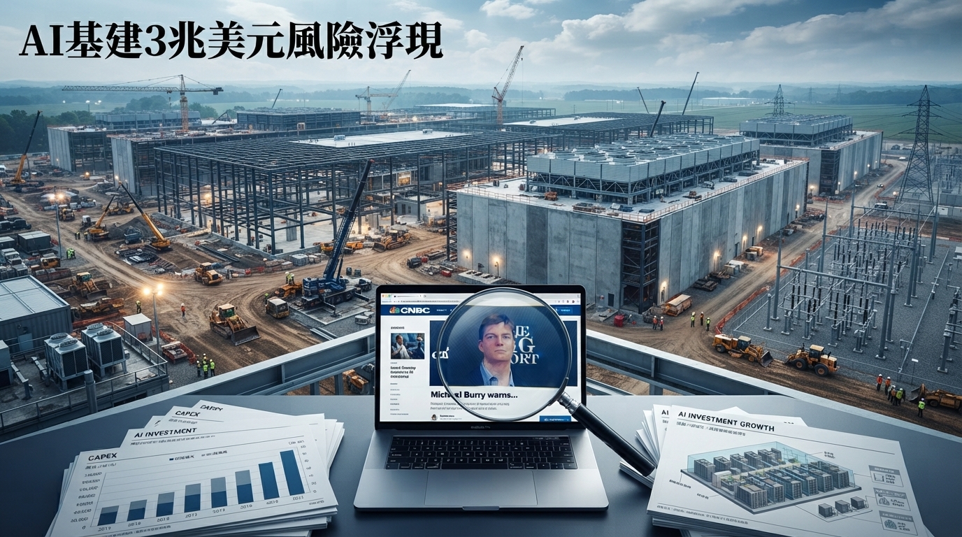AI基建熱潮恐藏產能過剩風險　貝瑞點名微軟、亞馬遜、Alphabet、Meta、甲骨文3兆美元曝險